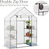 Christow Walk In Greenhouse with Shelves 6ft4in x 4ft7in x 2ft4in view 4
