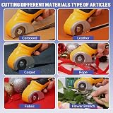 VLOXO Rotary Cutter Cordless Electric Scissors for Fabric Cardboard Leather view 2