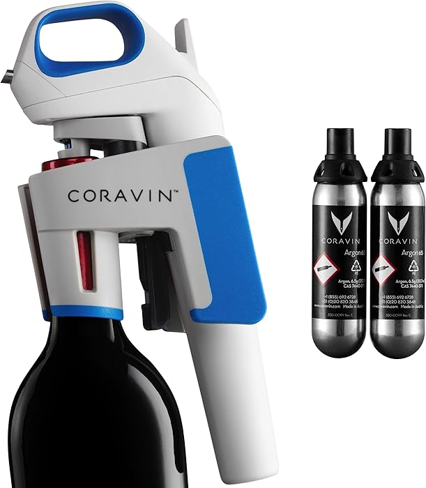 Coravin Model One Advanced - Wine Bottle Opener and Preservation System, Includes 2 Argon Capsules