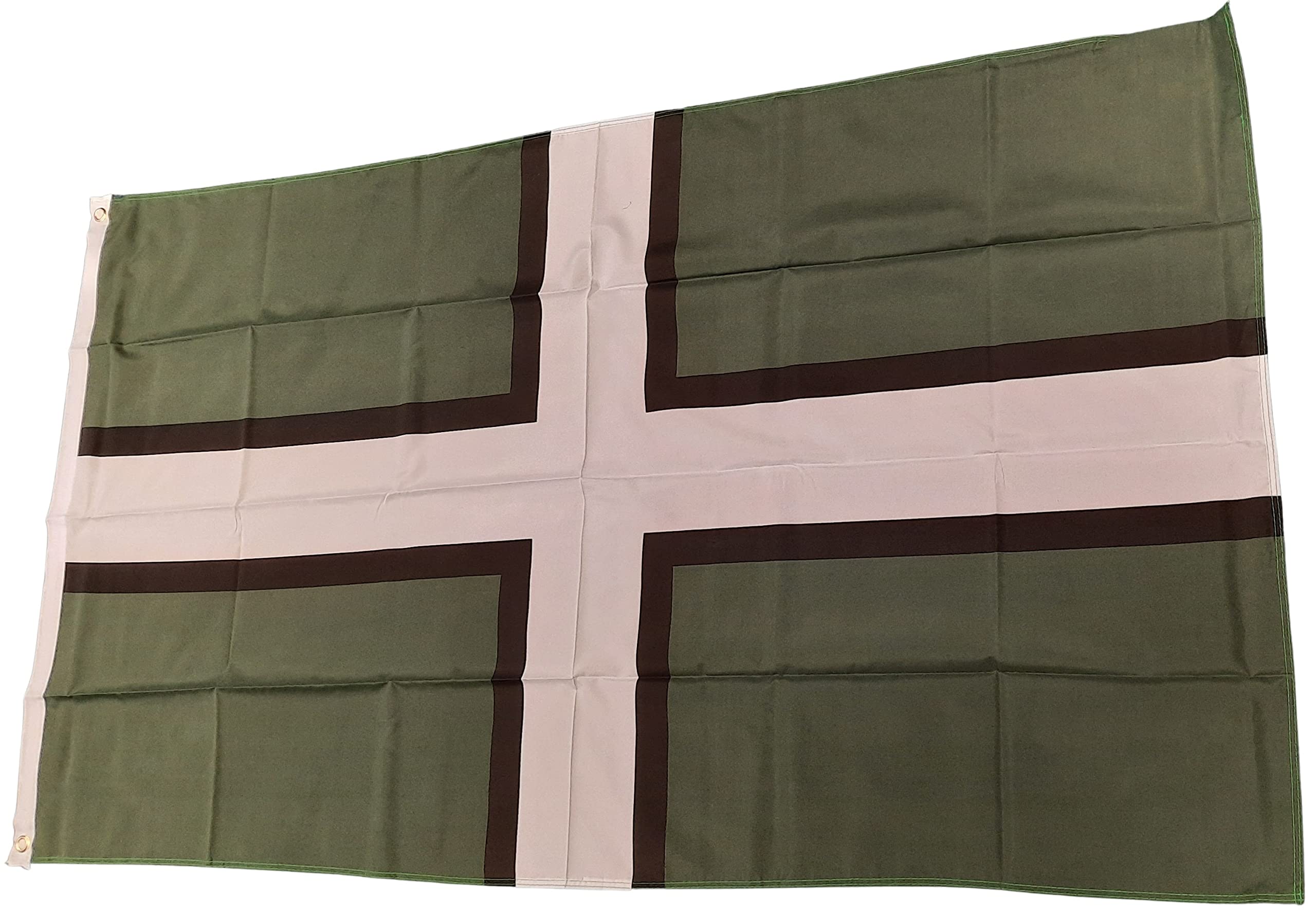 NWFlags Devon Flag 5ft x 3ft 75d Premium Polyester Suitable For Flagpoles | Strong Polyester 5x3 foot material large St Petroc's Cross flag with 2 metal Eyelets