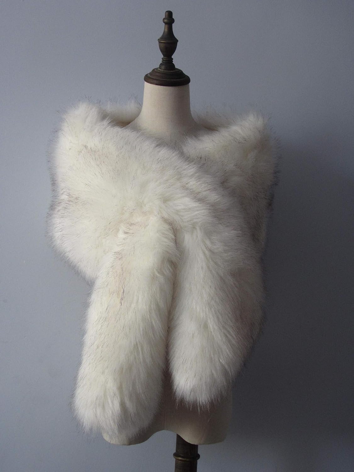 White faux fur shrug Clearance