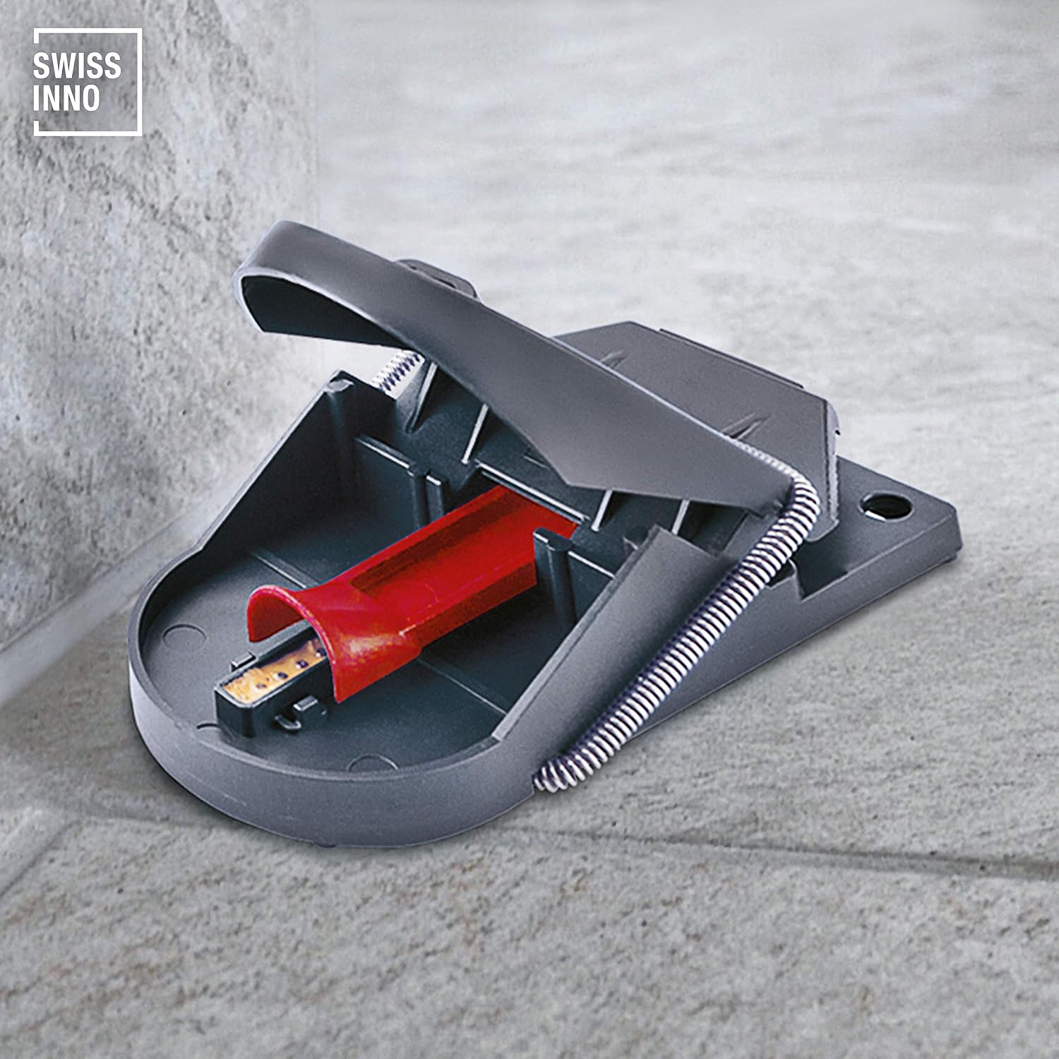 SWISSINNO Mousetrap PRO SuperCat, Efficient and Humane + Reusable mice traps with food bait, Catch + Kill instantly - Image 4
