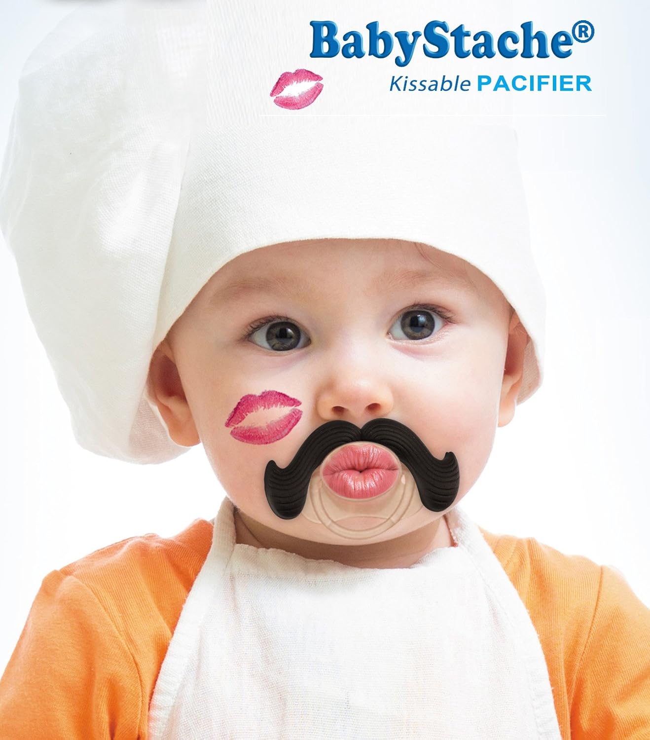 Amazon Com Funny Baby Pacifier Cute Kissable Mustache Pacifier