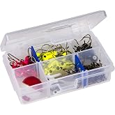 Flambeau Outdoors 1002 Tuff Tainer 6 Compartments, 2 Zerust Dividers, Clear | Pocket-sized divided box, 2 Zerust dividers for up to 6 compartments. Translucent, 4.62 x 3.37 x 1.25in