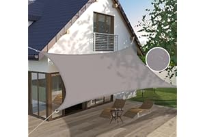 Insun 95% Sunscreen Anti UV Water Resistance Oxford Cloth Rectangle Sun Shade Sail Awning Shade for Outdoor Garden Patio Part