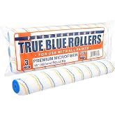 True Blue 18" Professional Paint Roller Covers, 18Inch, Best for All Types of Painting Surfaces, Refill Bulk Pack (3, 3/8" Nap)