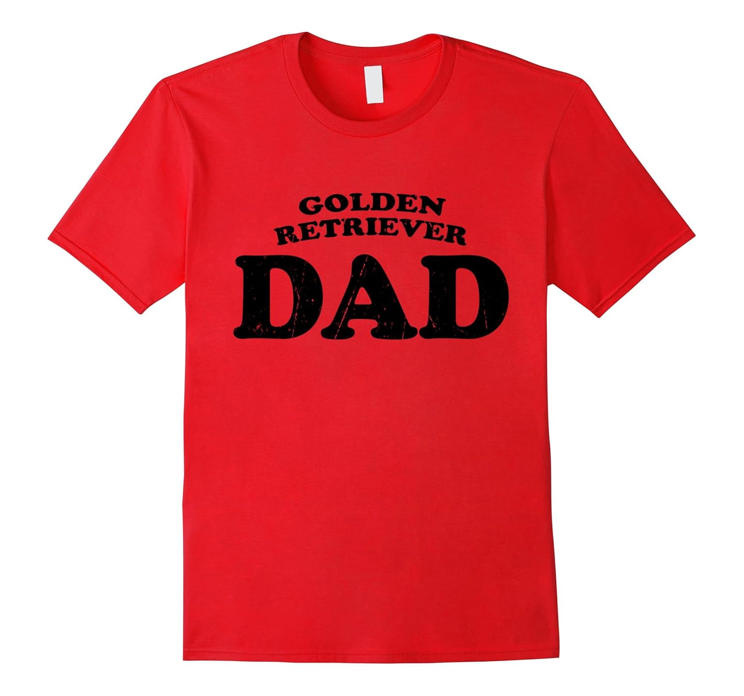 Mens Golden Retriever Dad Dog Father Cute Pet Distressed T-Shirt-ANZ