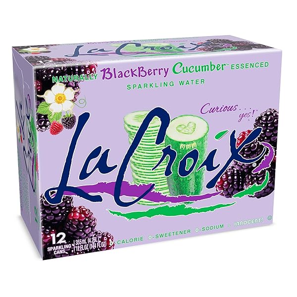 LA CROIX SPARKLING WATER, BLACKBERRY CUCUMBER, 12-PACK ZERO...