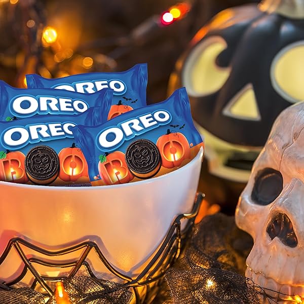 OREO BOO! FALL TREATS TRICK OR TREAT HALLOWEEN COOKIES VARIETY PACK, 20 SNACK PACKS (20 COOKIES PER PACK)