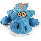 goDog Gators Squeaker Dog Toy with Chew Guard Technology Tough Plush Dog Toy Reinforced Seams