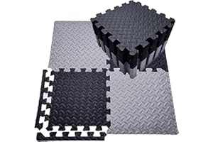 LYINGFISH Foam Puzzle Mat，Foam Floor Tiles 20 Pieces Interlocking Floor Mats Interlocking Foam Tiles Multi-Purpose Foam Play Mat Puzzle Mats for Floor Foam Mats for Floor Baby Foam Floor Mats（Black Gray）