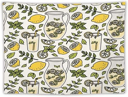 Tapices de calidad para colgar en la pared, con estampado de limonada