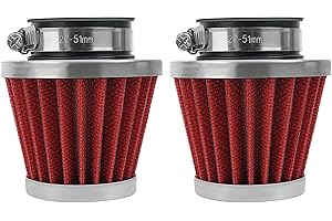LCGLY 2PCS 42mm Universal Air Filter For GY6 125CC 150CC 200CC 250CC Dirt Bike ATV Quad Scooter Go Kart Compatible With Kawasaki Suzuki Yamaha PZ24 PZ30 Carburetor Moped Roketa Taotao for Motorcycle