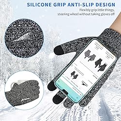 Achiou Winter Gloves, Glove for Men Women, Upgraded