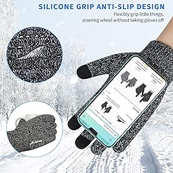 Achiou Winter Gloves for Men Women, Touch Screen