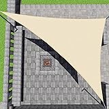 Patio Paradise 12' x 12' x 17' Beige Sun Shade Sail