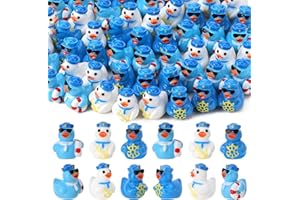 GGSTDDUP 60pcs Mini Resin Sailor Cruise Ducks, Tiny Cruise Ducks for Hiding, Miniature Sailor Cruise Figurines, Ducks for Cruise Ship, Nautical Cruise Party Favors Gift Decoration (3 Styles)