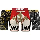 PSD Mens Underwear Western Graphic Print Boxer Briefs, Packs &amp; Singles