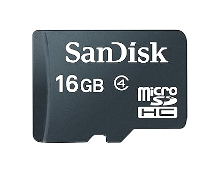 SanDisk microSDHC 16GB Class 4 Speicherkarte (Amazon Frustfreie Verpackung)