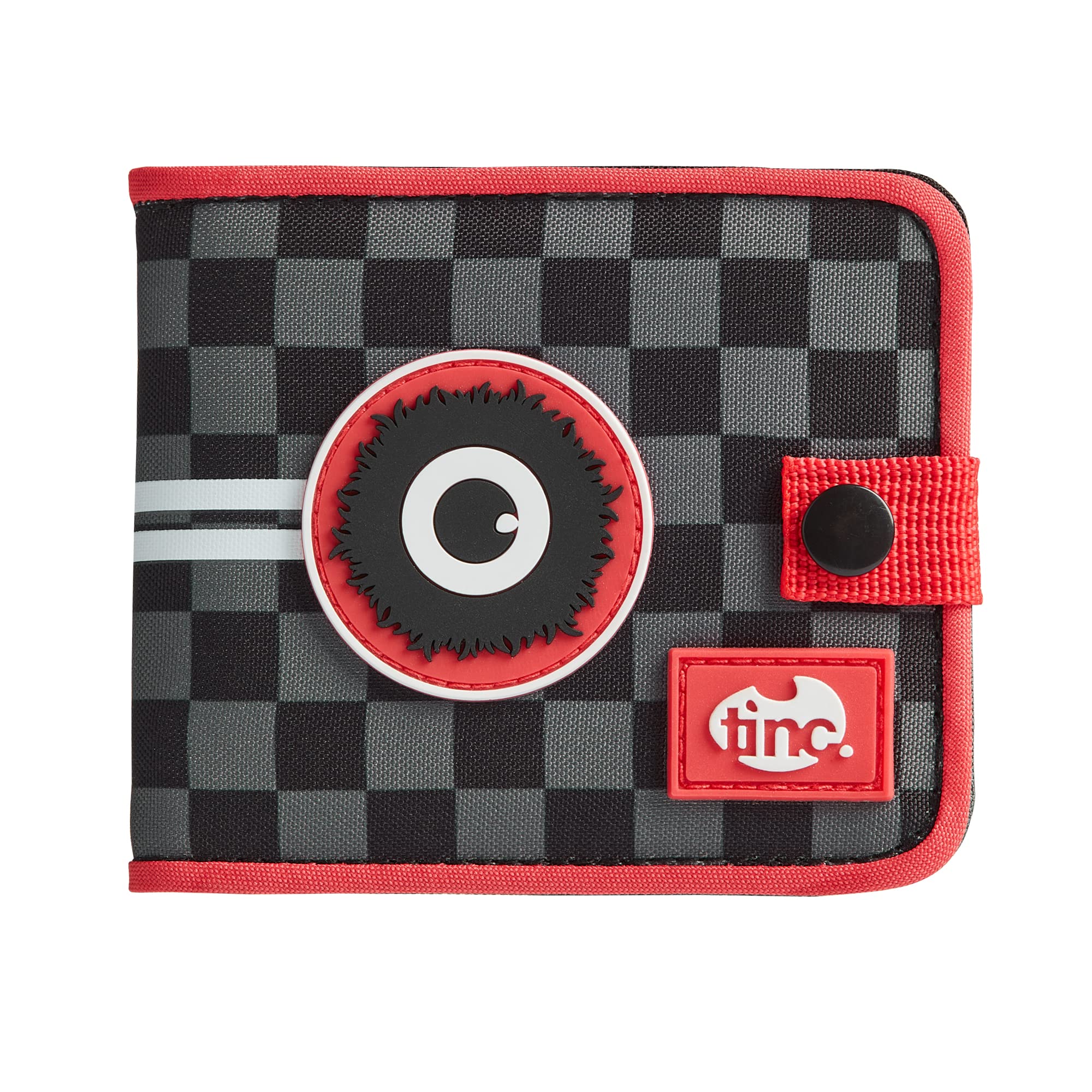 Tinc Unisex's Kronk Urban Wallet Bi-Fold, Black & Red, Pocket Size