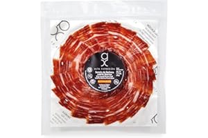 Acorn-Fed 100% Ibérico Ham (Jamón de Bellota) – Hand-Carved Pre-Sliced Round Plate 1.7 oz – Dry-Cured, Sea Salt Only – Product of Spain - Alta Expresion by Covap (1-Pack)