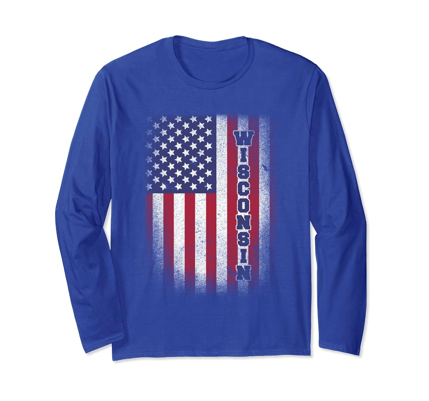 Wisconsin T-shirt American Flag Usa Patriot United States-anz