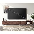 WAMPAT Modern TV Stand for up to 100 inch 2 in 1 Entertainment Center TV Console with Storage Cabinets Media Console for Living Room