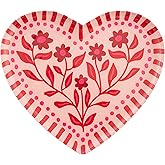 Karma, Enamel Trinket Tray, Heart Colorful Ring Bowl, Jewelry Dish Tray for Rings Bracelets Necklace, Small, Heart Scandi