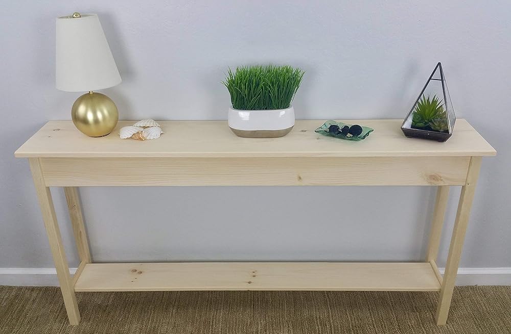 unfinished pine dressing table