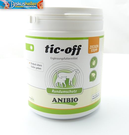 Anibio Tic-Off 500g gegen Zecken und Flöhe/Einfach übers Futter geben