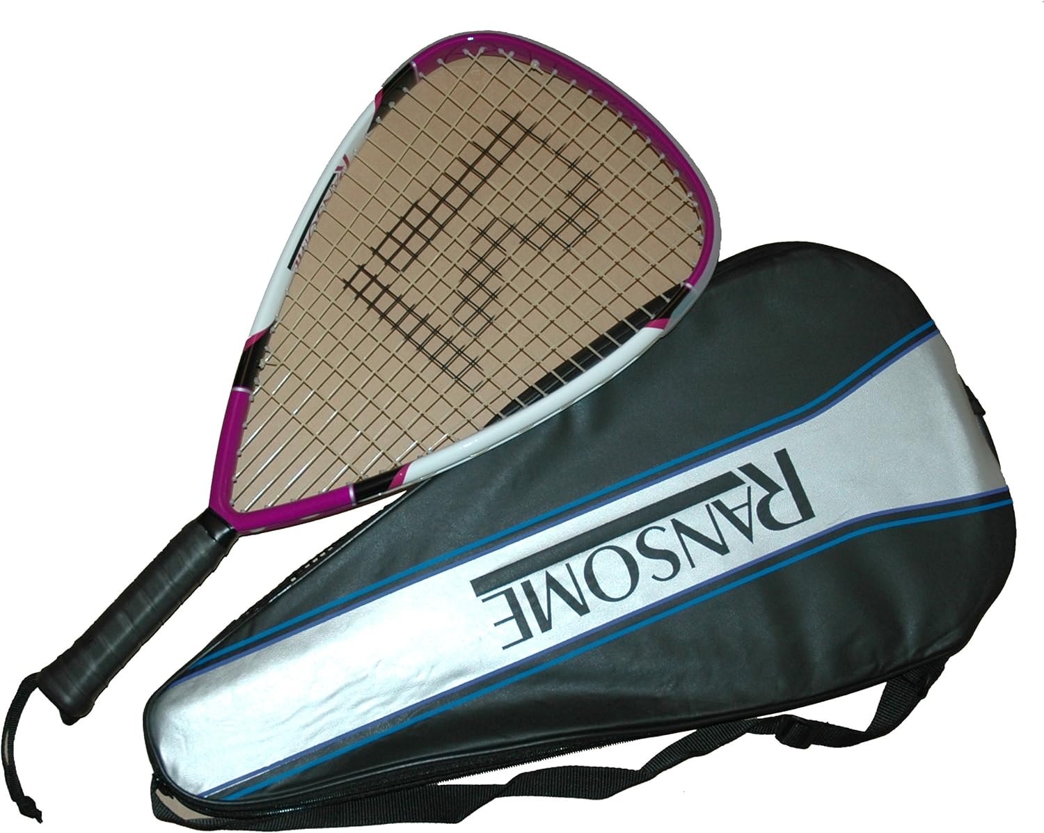 Ransome R1 Power Racquetball Racket With Full Cover Purple/White