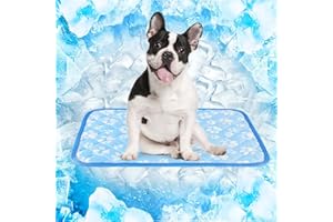 【Standard】 Dog Cooling Mat for Summer, Rywell Medium Pet Cooling Pad with Arc-Chill Q-Max＞0.5, Color-Changing Fabric, Washabl