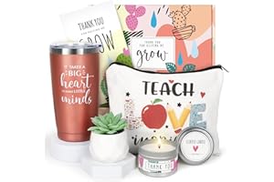 UAREHIBY Teacher Appreciation Gifts,20 OZ Wine Tumbler Gifts for Women,Teacher Christmas Gifts,Unique Gifts Ideas from Students,Thank You Gifts Box for New Teachers,Graduation Gifts