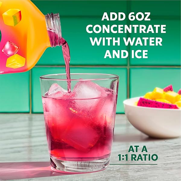 STARBUCKS REFRESHERS CONCENTRATE MANGO DRAGONFRUIT, REFRESHING DRINK, COLD DRINKS 32 FL OZ