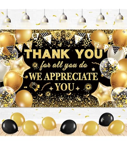 Foli-Ballon „Thank You For All You Do“ – Gold, 40,6 Cm, Für Helium Oder Luft