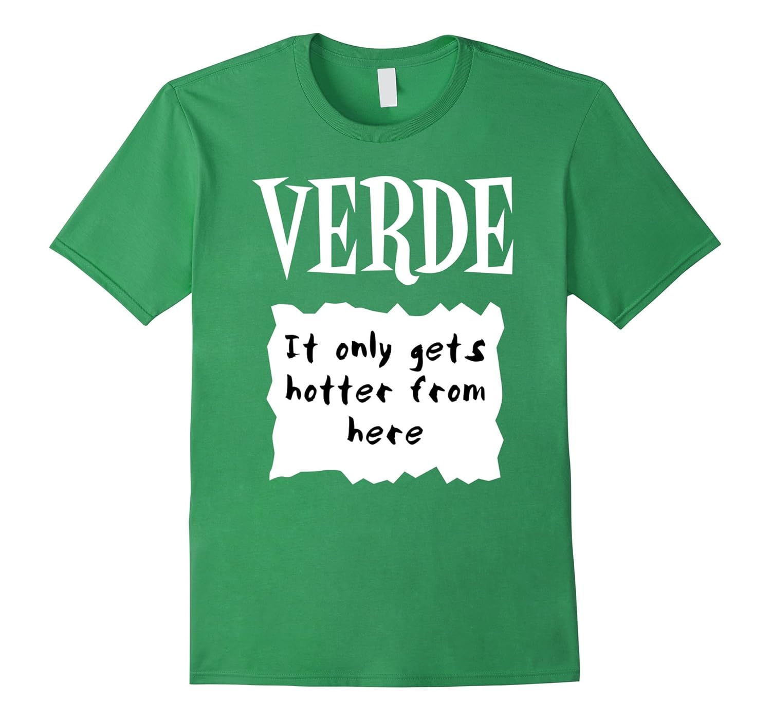 GROUP HALLOWEEN COSTUME T-shirt VERDE HOT SAUCE PACKET Shirt-ANZ