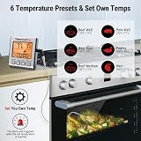 ThermoPro TP16S Digital Meat Thermometer with Timer Backlight 6.5" Probe view 4