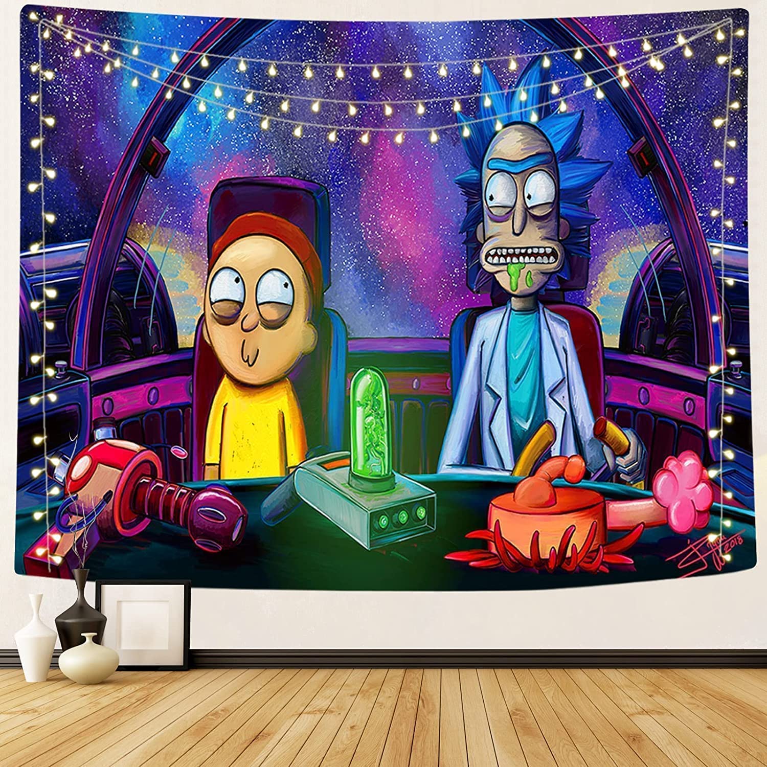 FENDROM Funny Trippy Cartoon Tapestry Wall Hanging Tapestries Aesthetic Wall Art Decor for Home Bedroom Bathroom