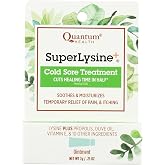 Quantum SuperLysine+ Cold Sore Treatment Ointment|Relieves Pain, Burning, and Itching|Cuts Healing Time in Half|0.25 Ounce
