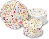 Cooksmart England Set of 3 Cake Storage Tins Round or Square