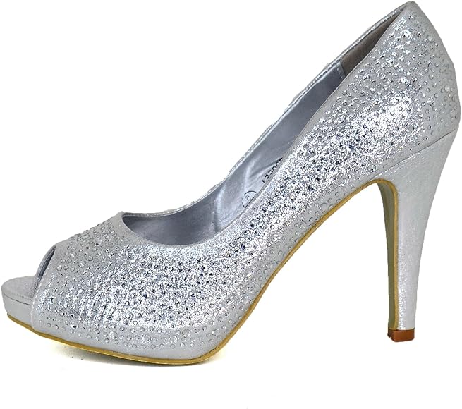 ladies silver shoes size 8