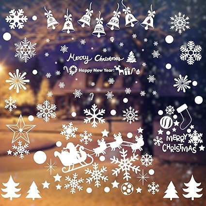 Immagini Fiocchi Di Neve Natale.Wellxunk Adesivo Fiocco Di Neve Natale Natale Decorazione Pvc Vetrofanie Natale Fiocchi Di Neve Finestra 192 Pz Fiocco Di Neve Decorazioni Natalizie Fai Da Te Sticker Decorativi Da Finestra Amazon It Fai Da Te