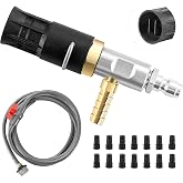 FIXFANS Adjustable Pressure Washer Long Range Nozzle 2-2.5GPM, 2000-3000PSI | Downstream Injection Spray Nozzle Kit, High Power Washing External Chemical Injector with 1/4&rdquo; Quick Connect