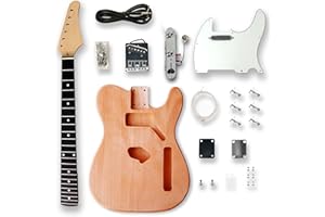 BexGears Electric Guitar Kits Okoume wood Body maple neck & composite ebony fingerboard