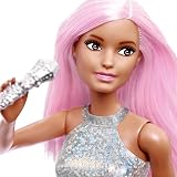 Barbie Pop Star Doll Dressed in Iridescent Skirt with Microphone JCW42 view 4