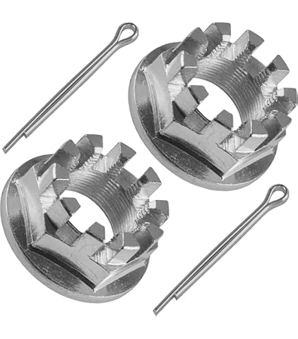Amazon.com: Caltric Set Of 2 Rear Axle Nuts with Pin Compatible
