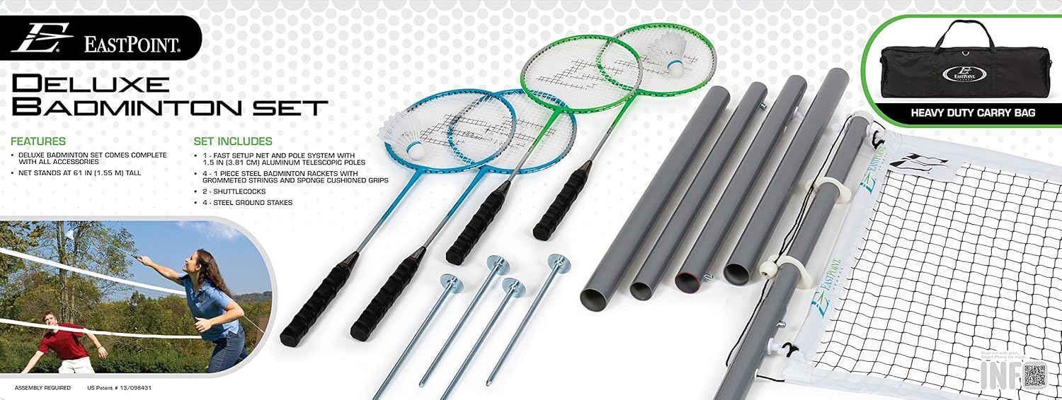 EastPoint Sports Deluxe Badminton Set : Sports & Outdoors