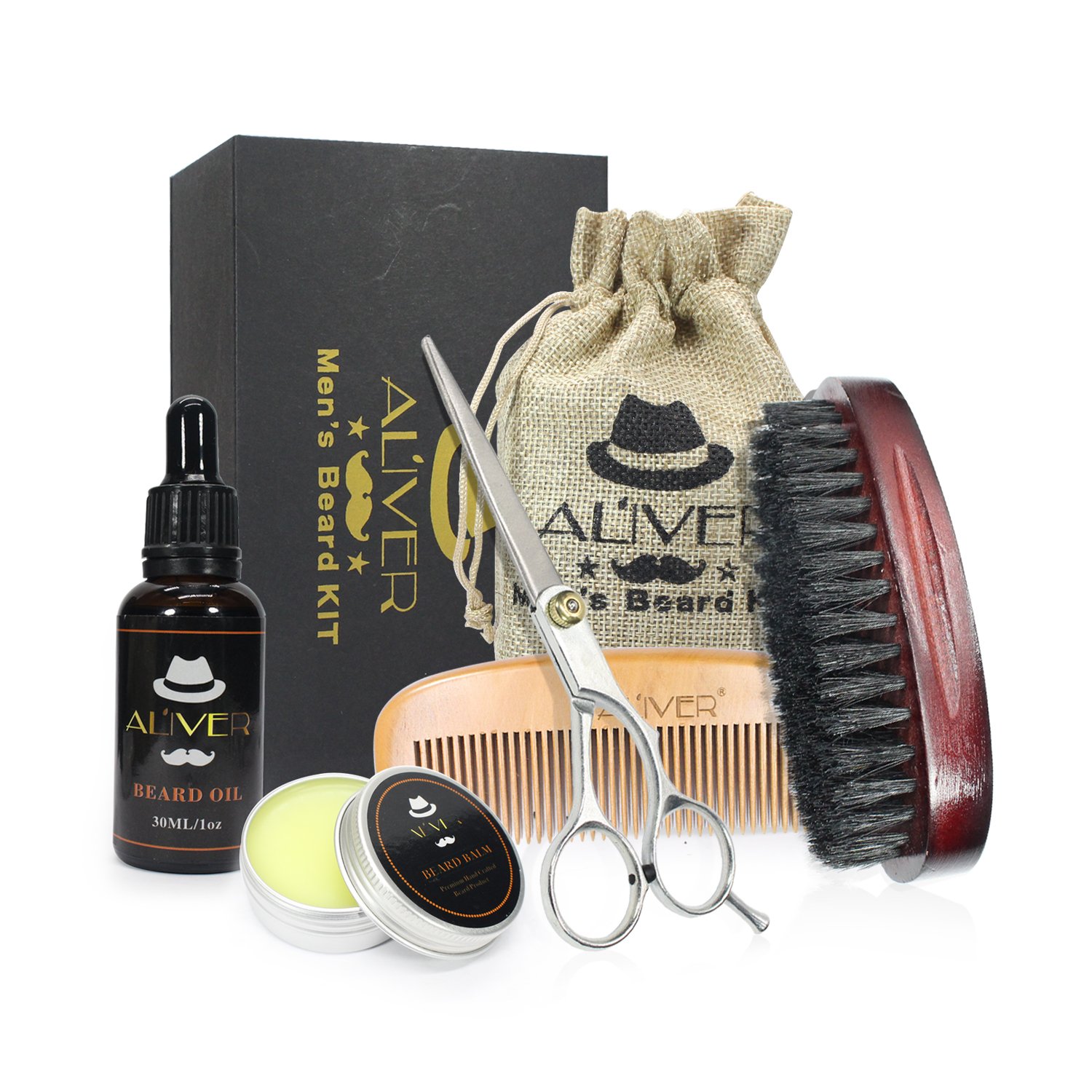 beard grooming & trimming kit for men care beard brush beard comb