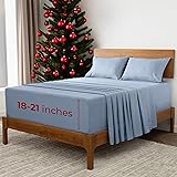 Mellanni Extra Deep King Sheets - 4 PC Iconic
