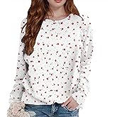 Womens Boho Floral Sweatshirt Graphic Pullover Tops Long Sleeve Round Neck Plus Size Fall Casual Hoodies